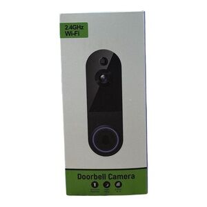 Black Doorbell Camera with Wi-Fi NEW IN BOX